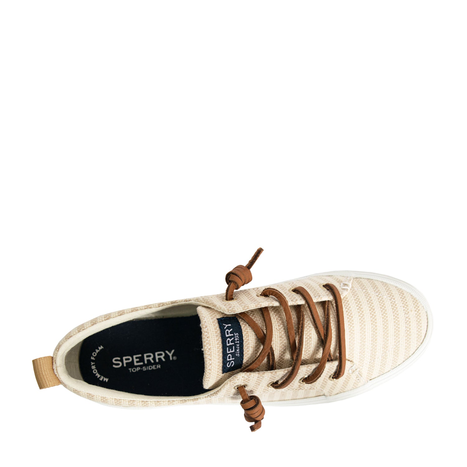 Women's Crest Vibe Sneakers - Off White/Natural Stripe (10396879)