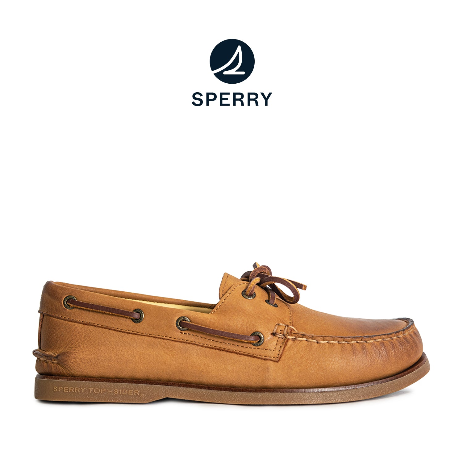 Men's Gold Authentic Original™ 2-Eye Boat Shoes Topsider Tan (103984