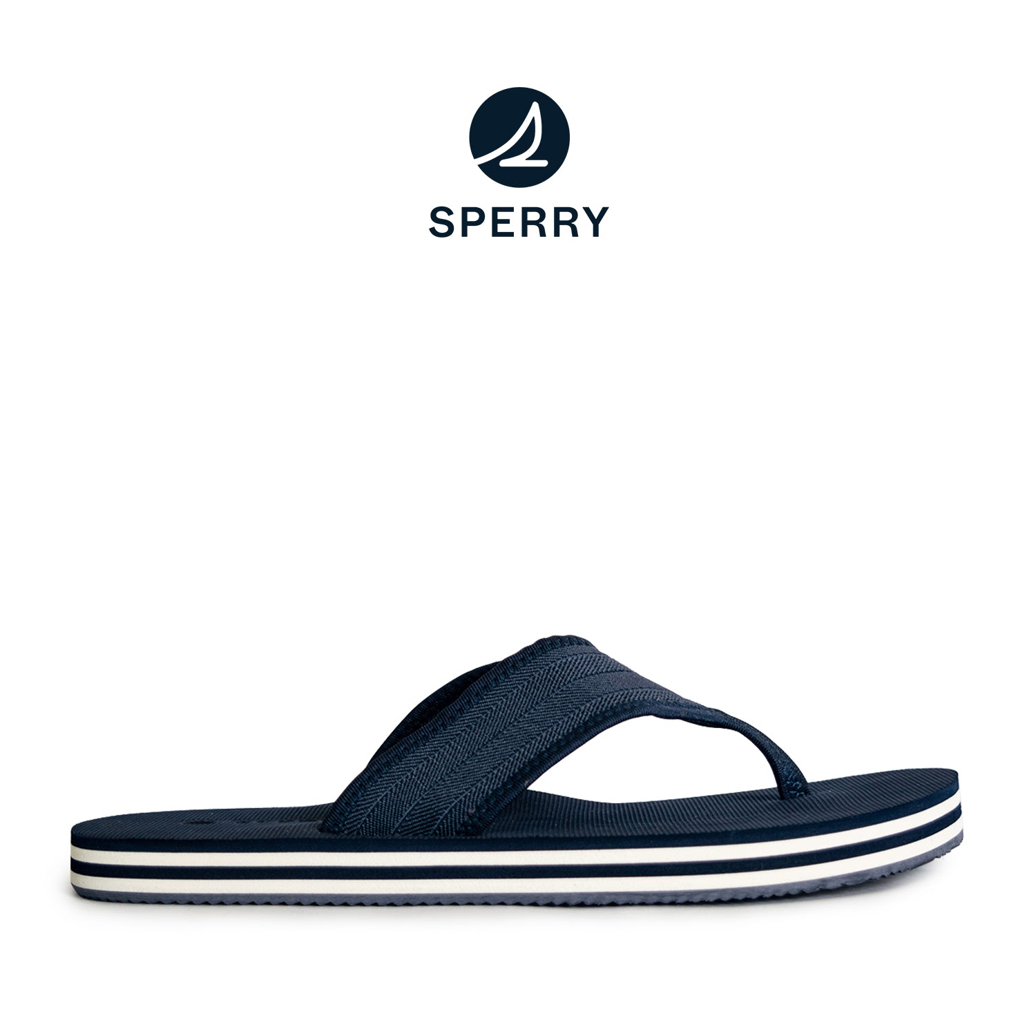 Men's Beacon Elastic Thong Sandals - Midnight Navy (10402347)