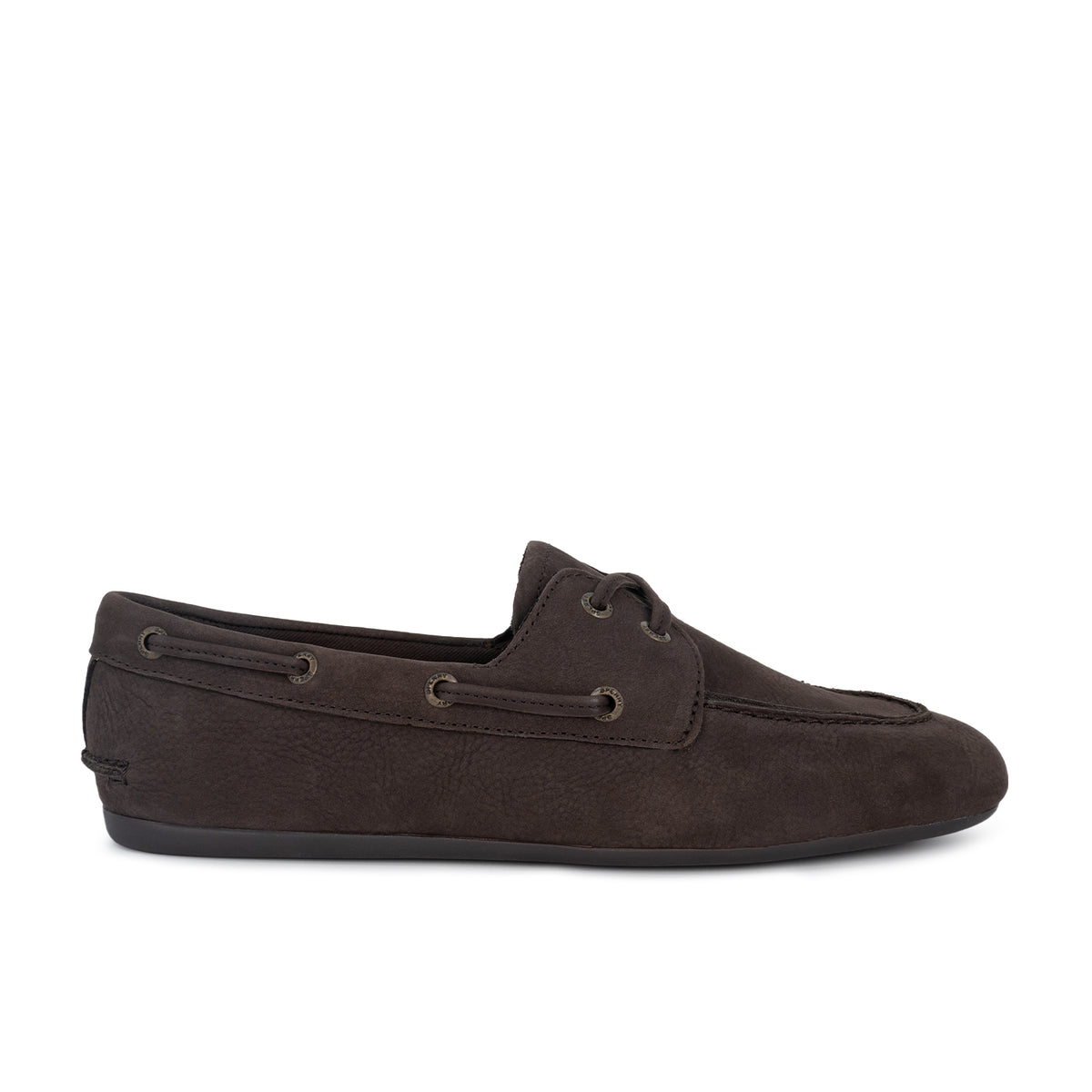 Women's Slimboat Nubuck Boat Shoe - Dark Brown (L14270663)