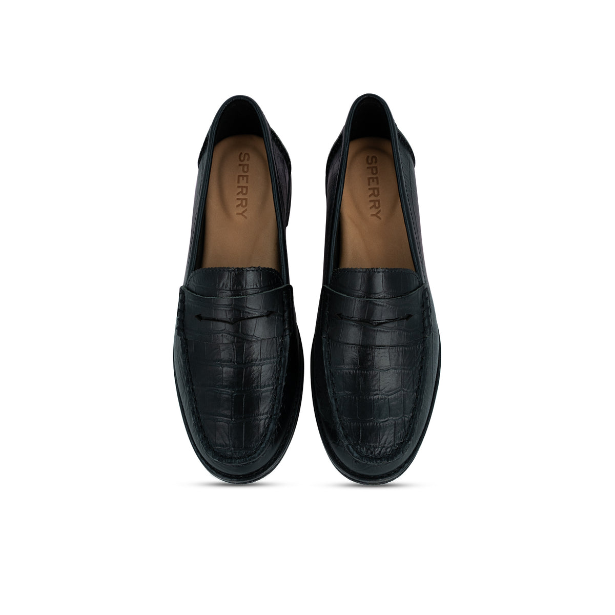 Women's Seaport Penny Emb Croco Casual - Black (L14447524)