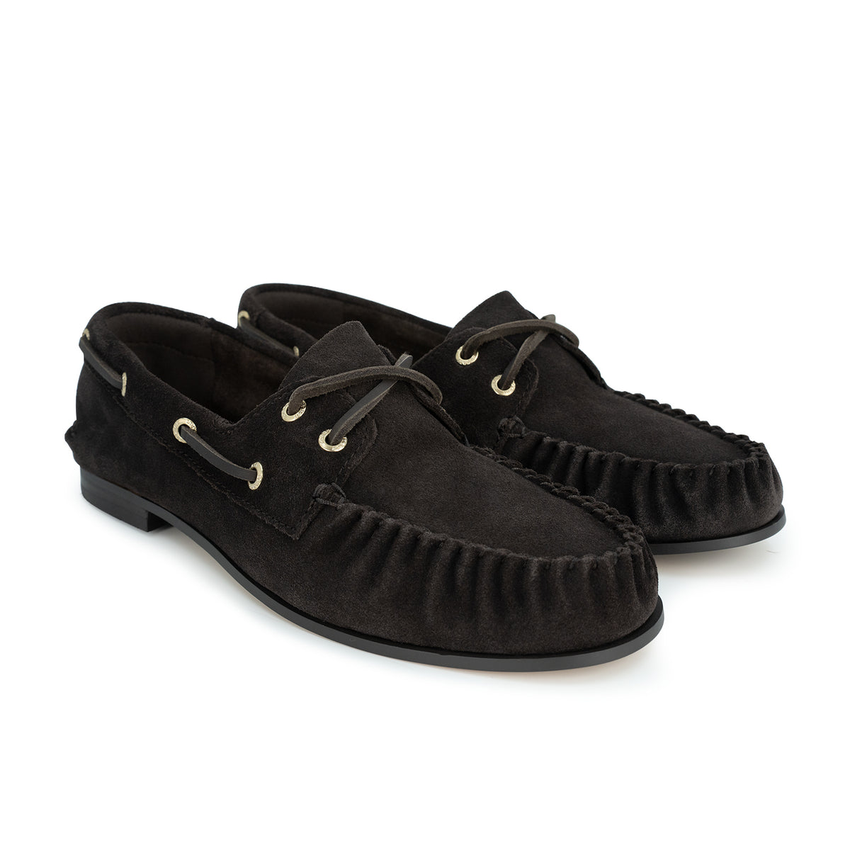 Women's Sammiboat Suede Boat Shoe - Dark Brown (L14447541)