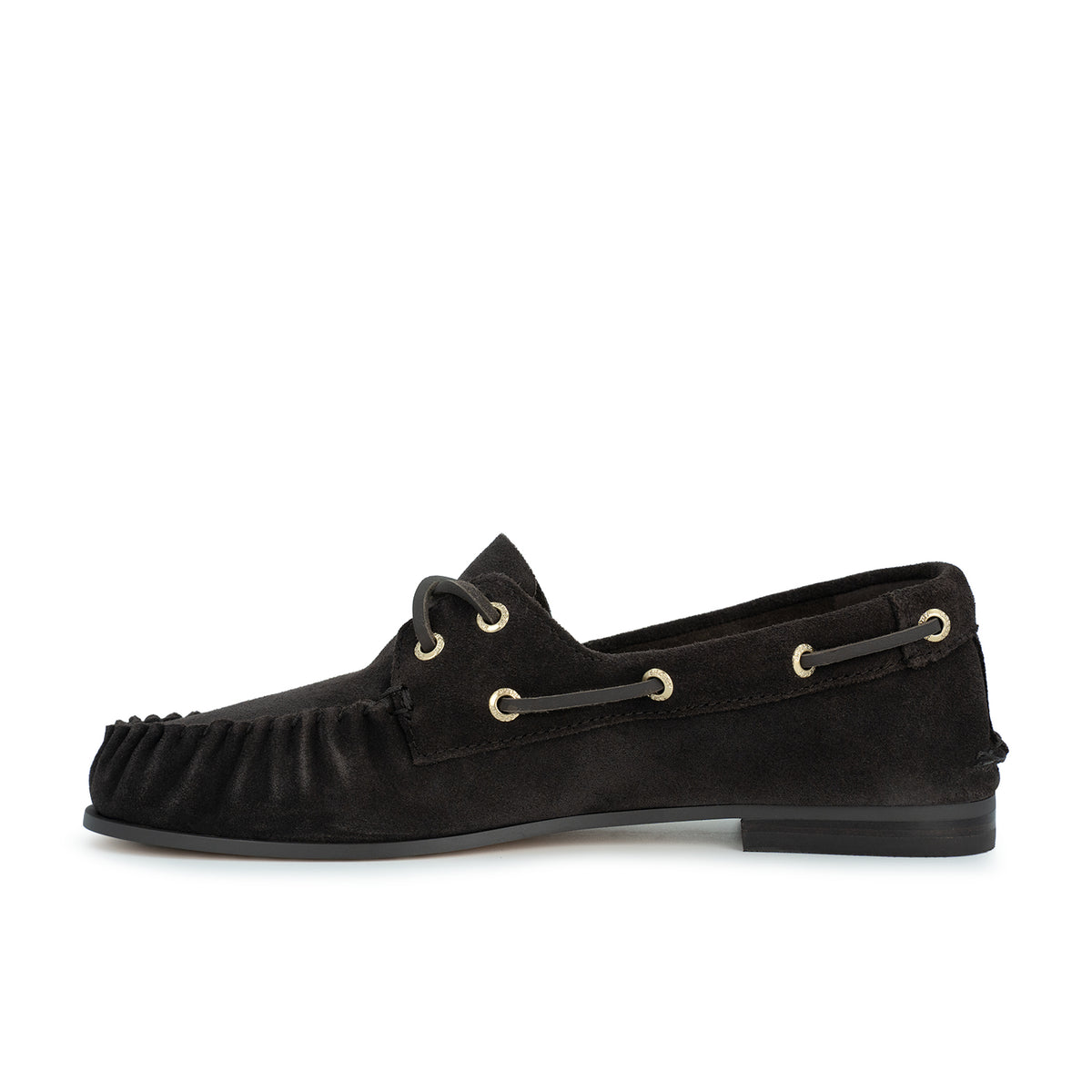 Women's Sammiboat Suede Boat Shoe - Dark Brown (L14447541)