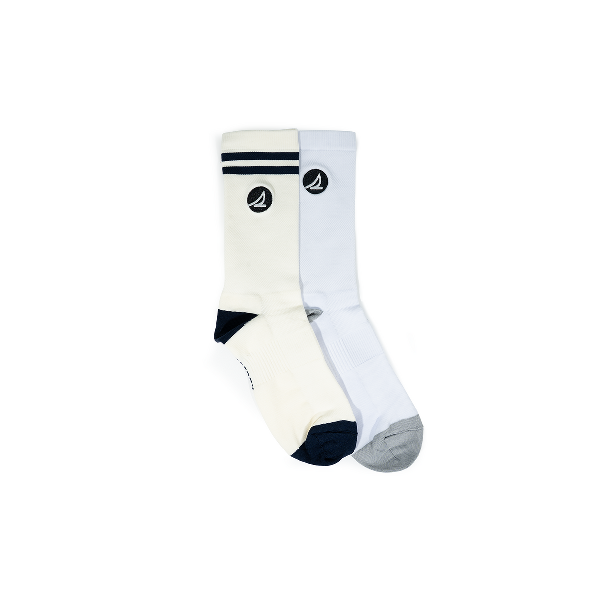Men's 2• In• 1 Crew Socks Varsity - White/Bone (25F65671)