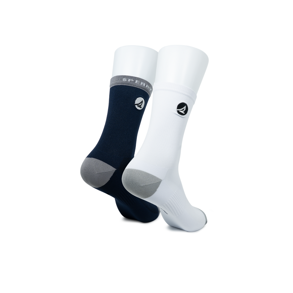Men's 2• In• 1 Crew Socks Blue - Grey/Navy (25F65681)