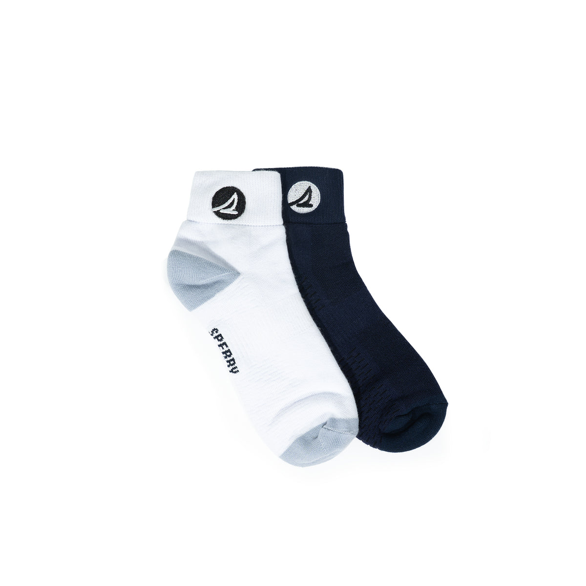 Women's 2• In• 1 Ankle Socks Accents - Green/Navy (25F66112)