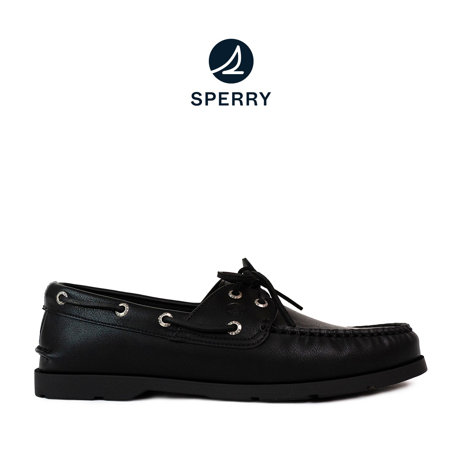 Men's Leeward Boat Shoes Topsider - Black (25S00051)