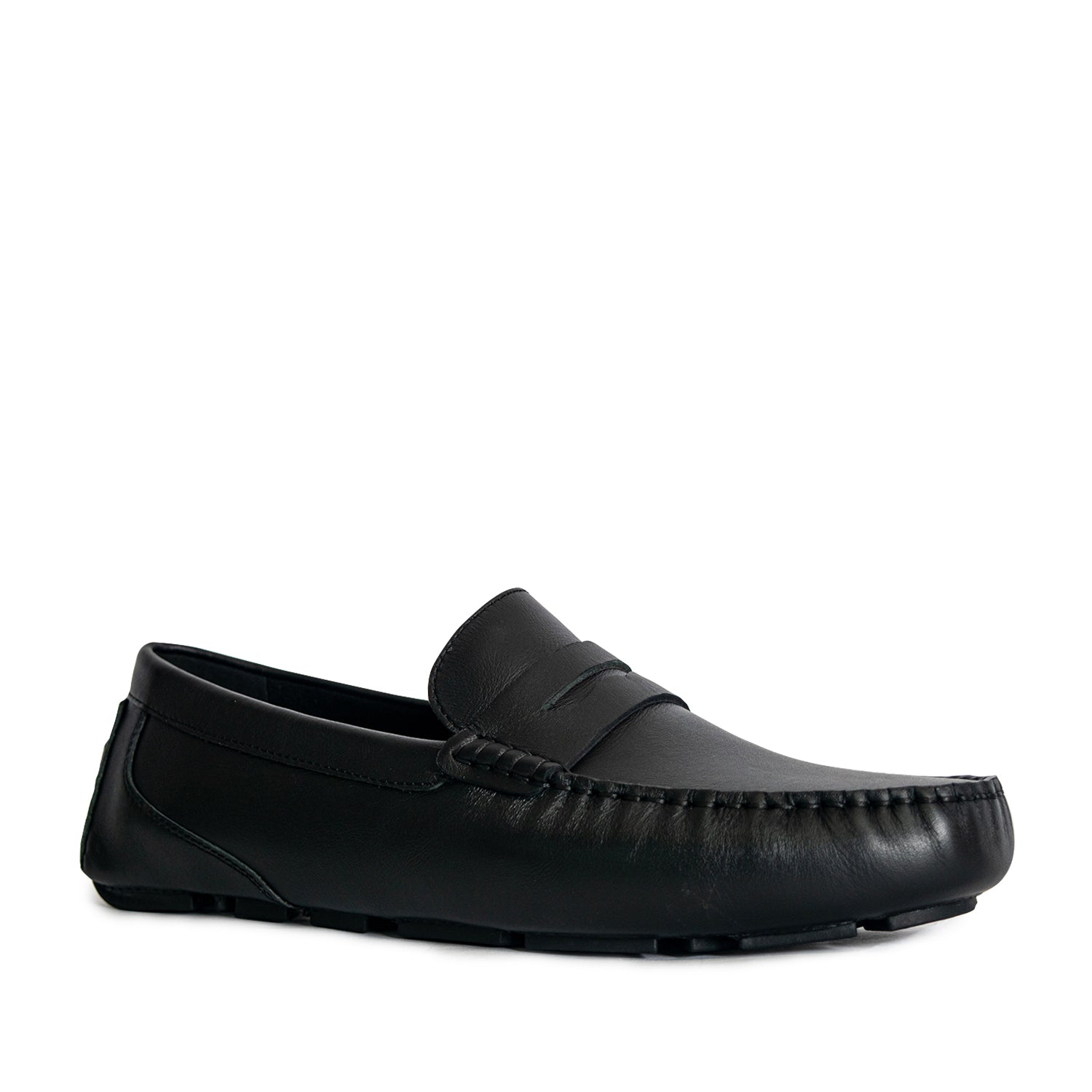 Men's Davenport Casual Penny Loafers - Black (25S00111)