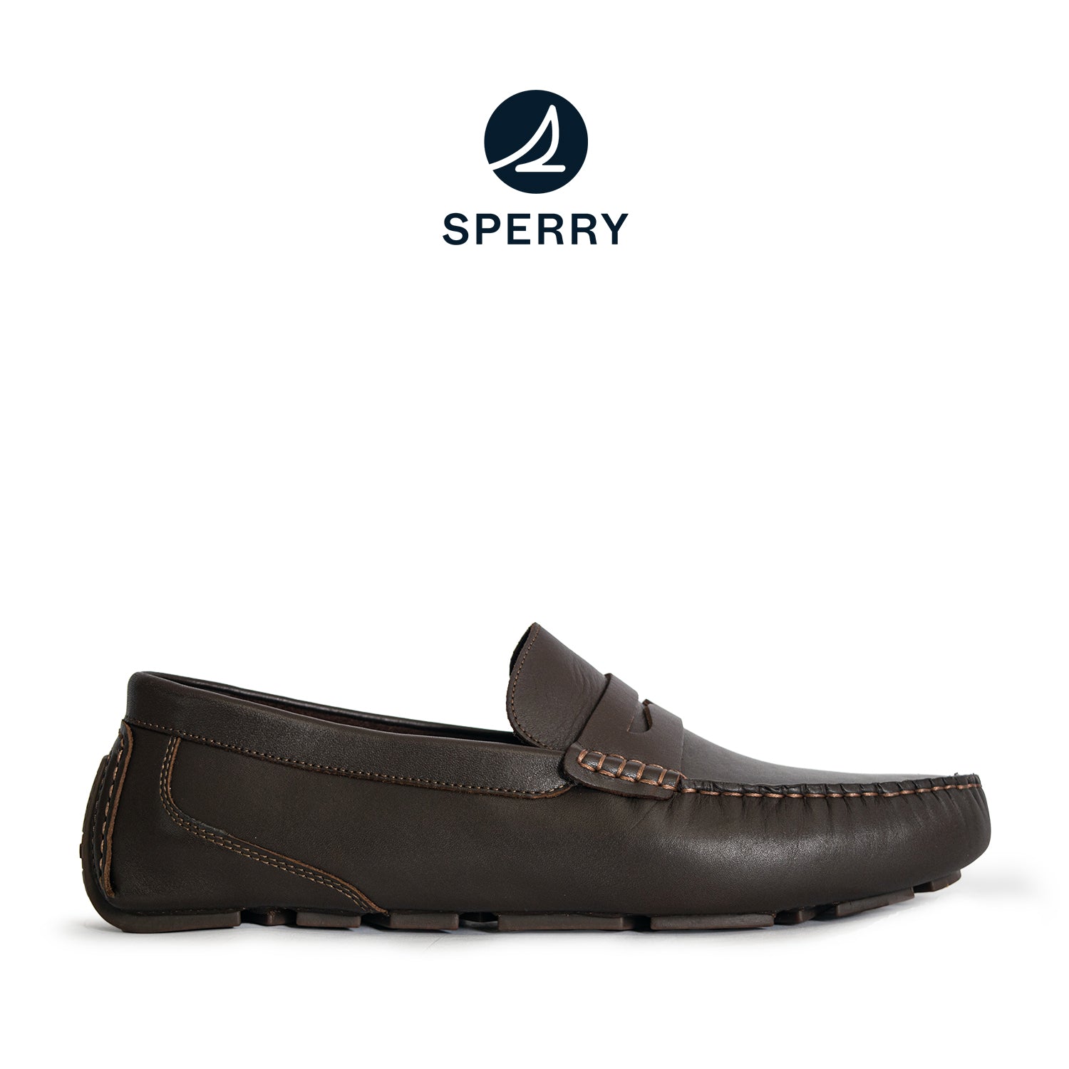 Men's Davenport Casual Penny Loafers - Dark Brown (25S00121)
