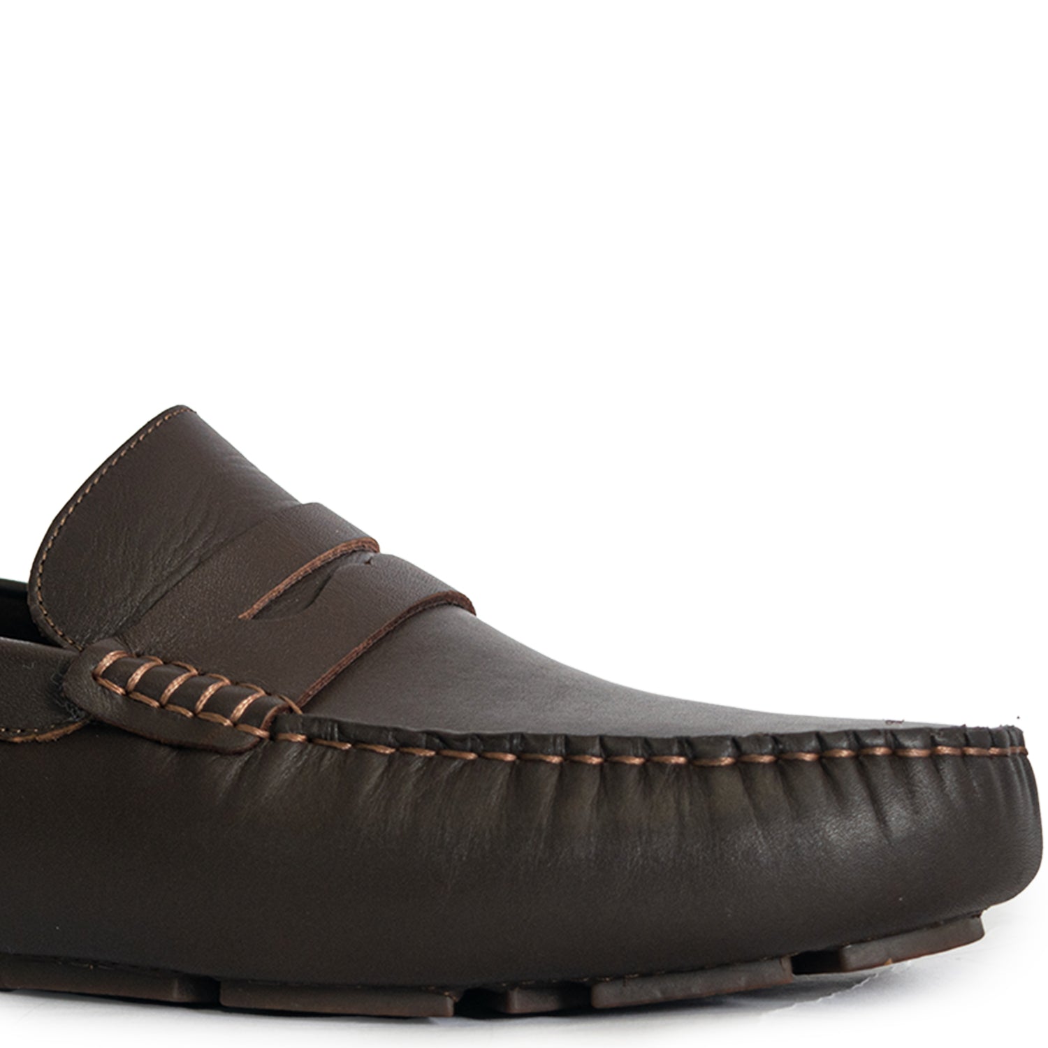 Men's Davenport Casual Penny Loafers - Dark Brown (25S00121)