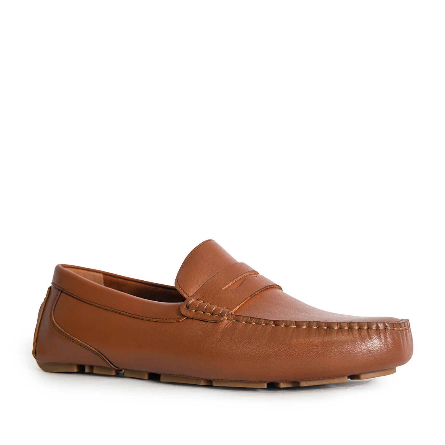 Men's Davenport Casual Penny Loafers - Brown (25S00141)