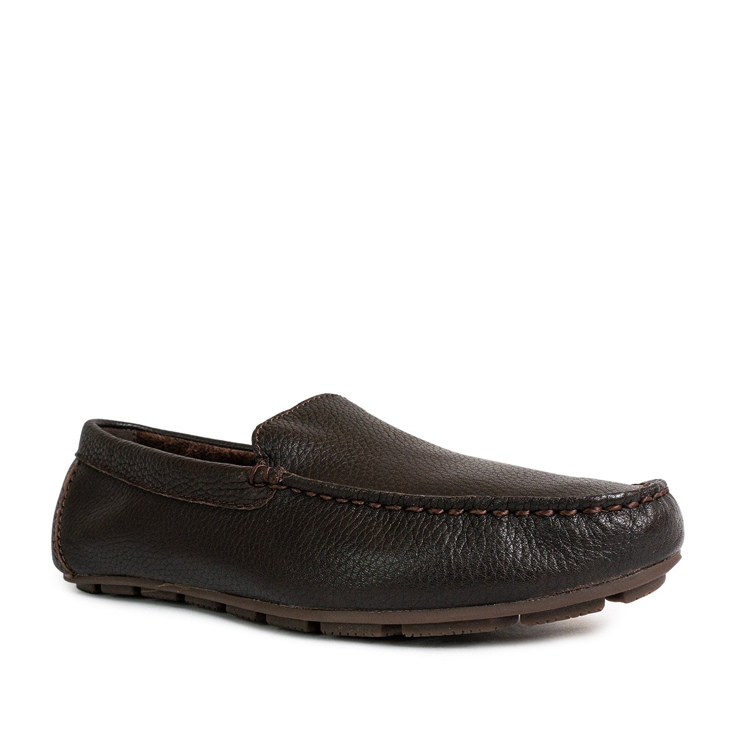 Men's Wave Venetian Casual Driving Shoes - Dark Brown (25S00241)
