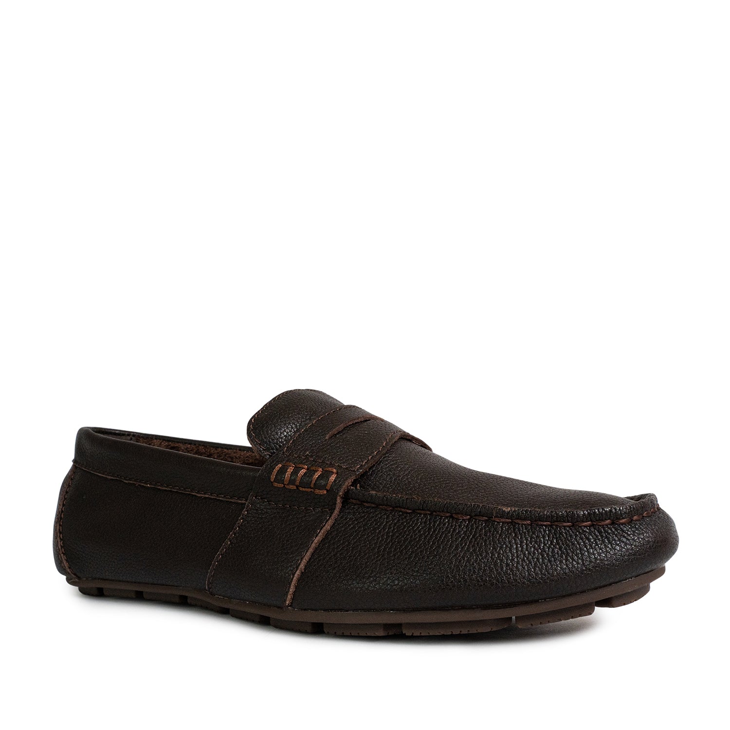 Men's Wave Driver Penny Casual Loafers - Dark Brown (25S00251)