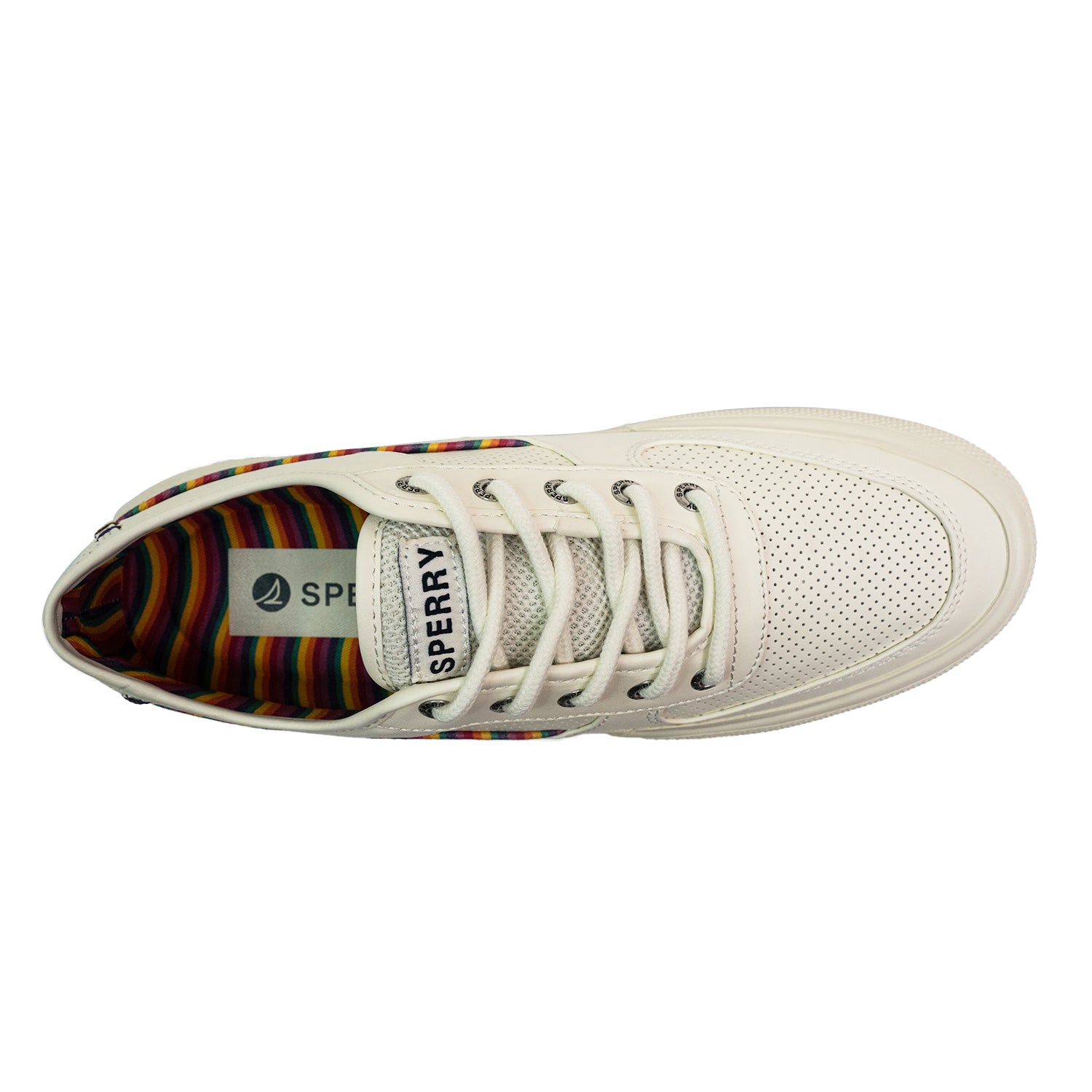 Men's Soletide Leather Sneakers - Light Beige/Rainbow (25S00411)