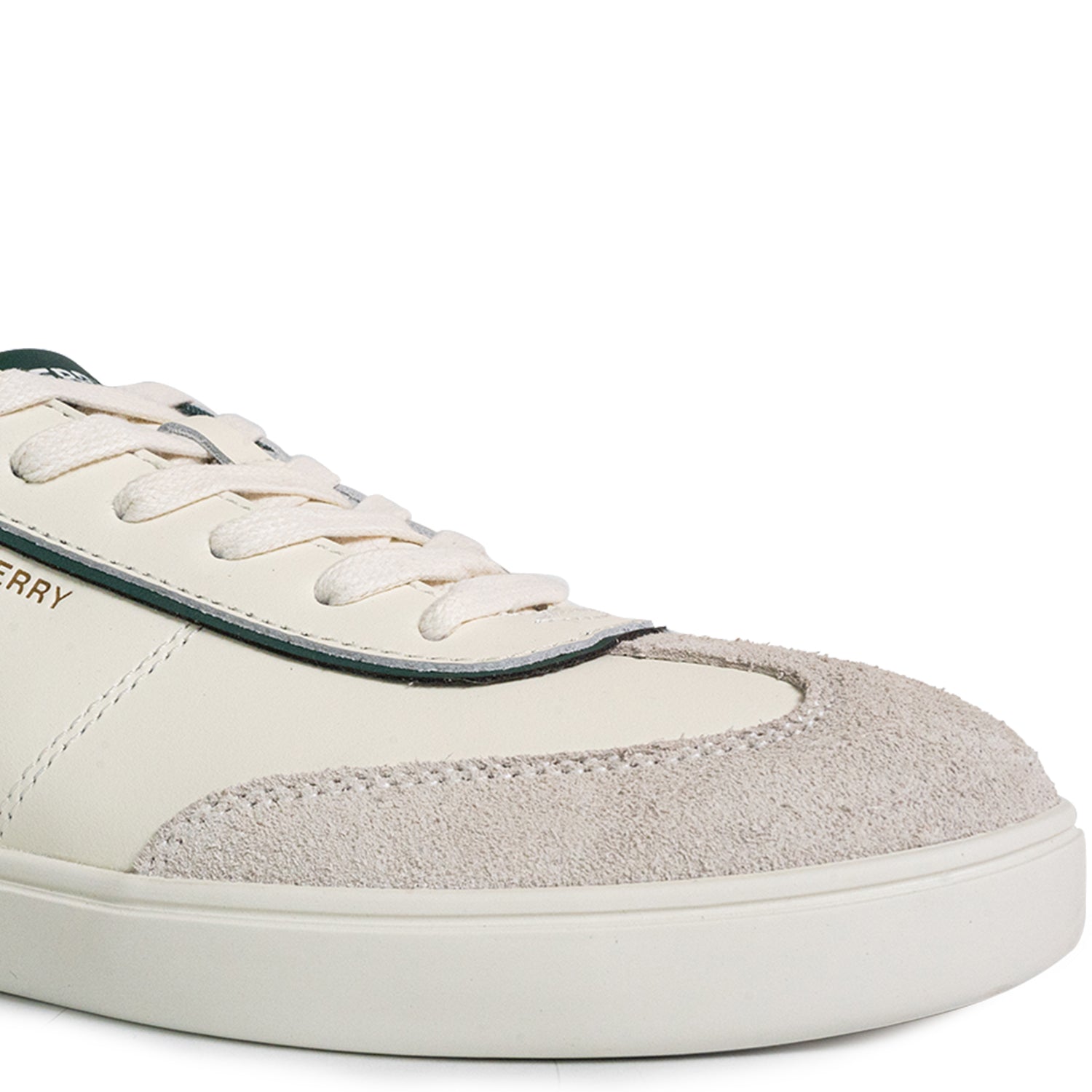 Men's Pier 90 Leather Sneakers - Off-White/Green (25S00421)