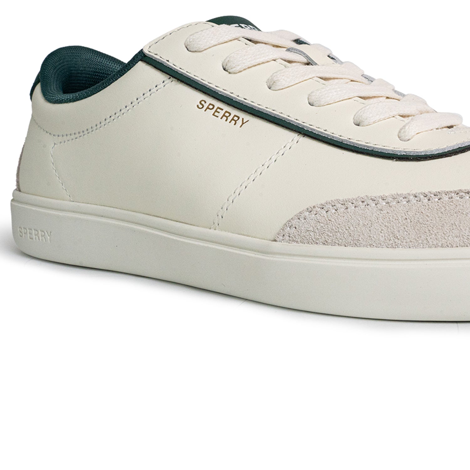 Men's Pier 90 Leather Sneakers - Off-White/Green (25S00421)