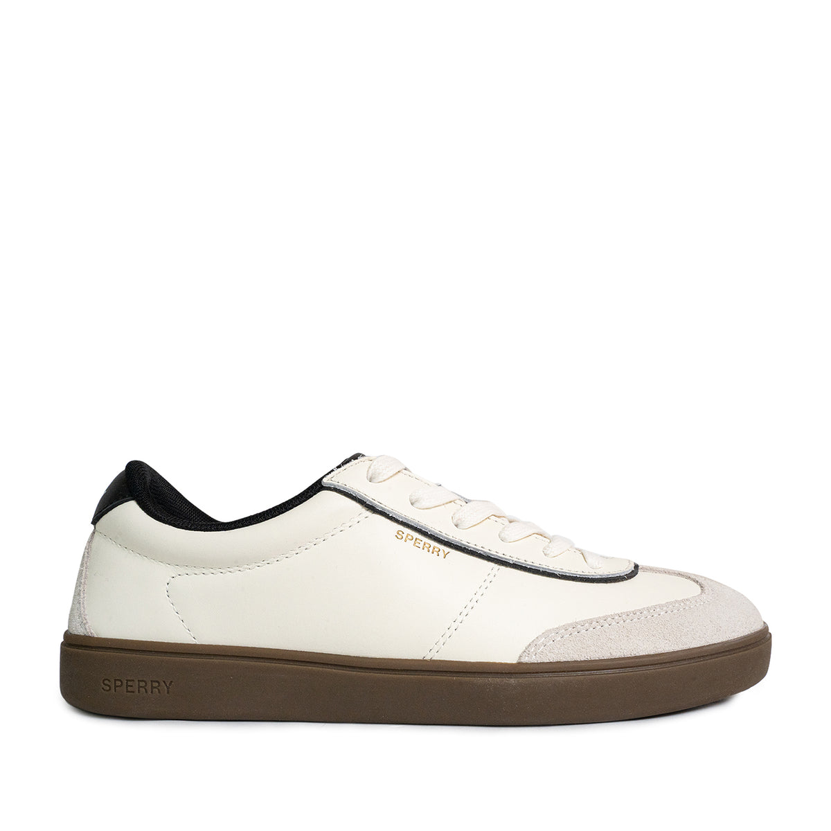Men's Pier 90 Leather Sneakers - Off-White/Black/Gum (25S00431)