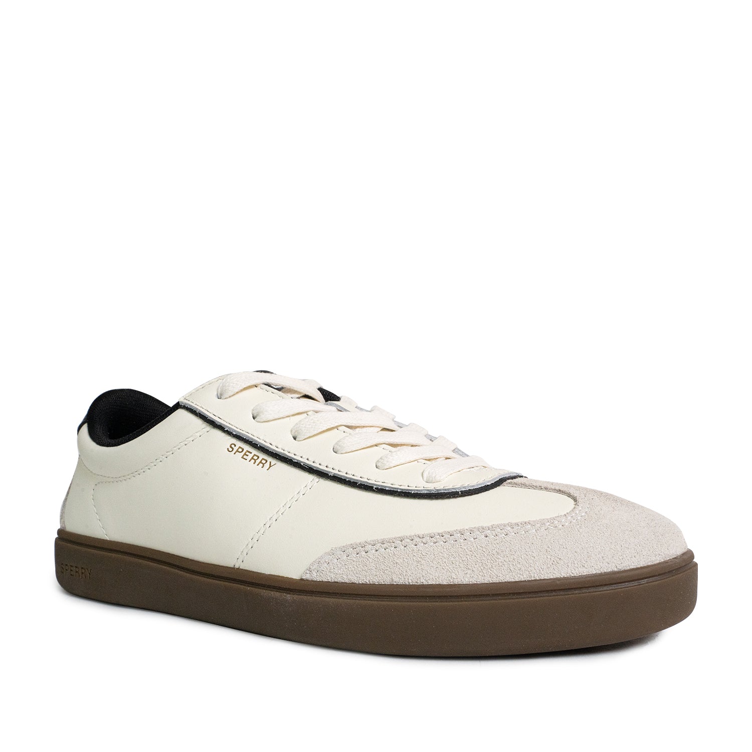 Men's Pier 90 Leather Sneakers - Off-White/Black/Gum (25S00431)