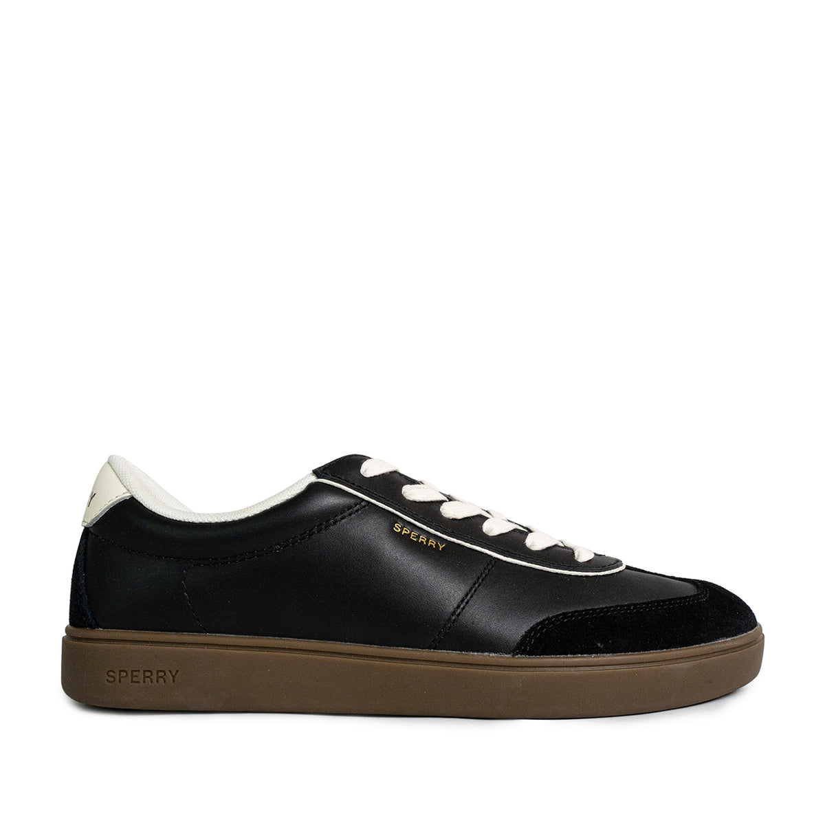 Men's Pier 90 Leather Sneakers - Black/White/Gum (25S00441)