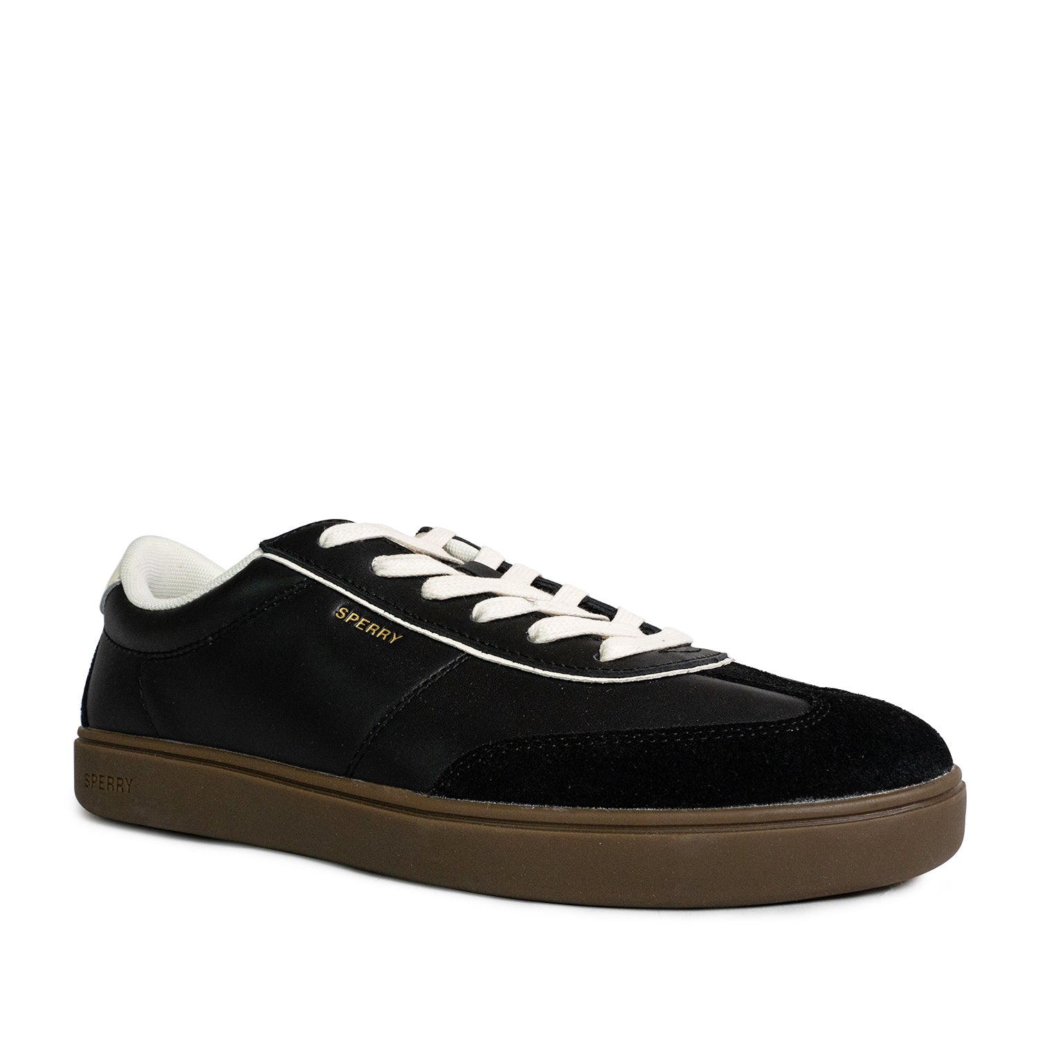 Men's Pier 90 Leather Sneakers - Black/White/Gum (25S00441)