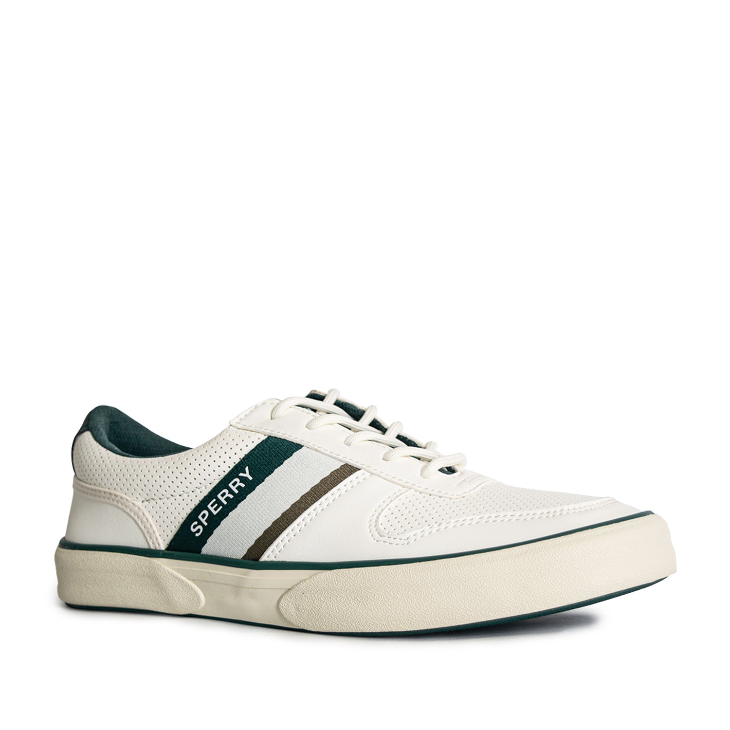 Men's Halyard Retro II Sneakers - Off-White/Dark Green (25S00521)