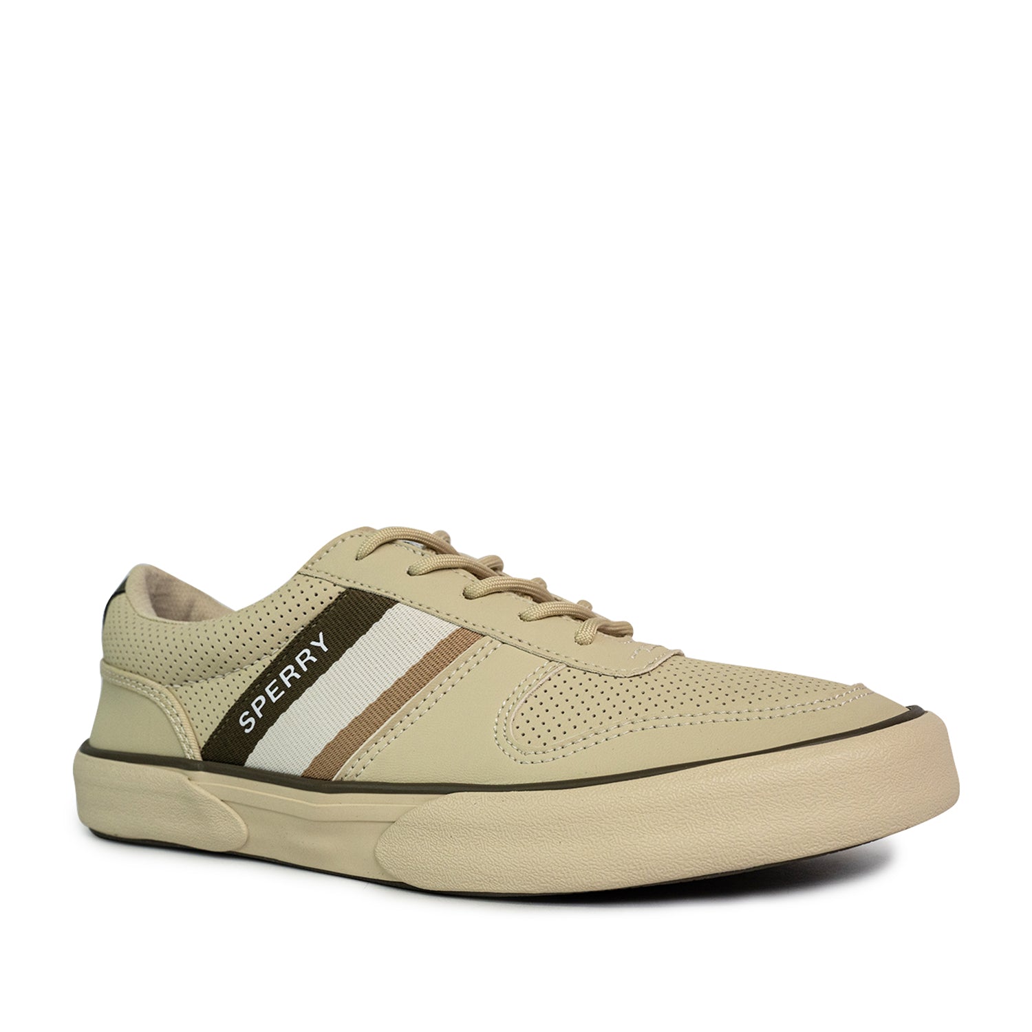 Men's Halyard Retro II Sneakers - Off-White/Olive/Khaki (25S00541)