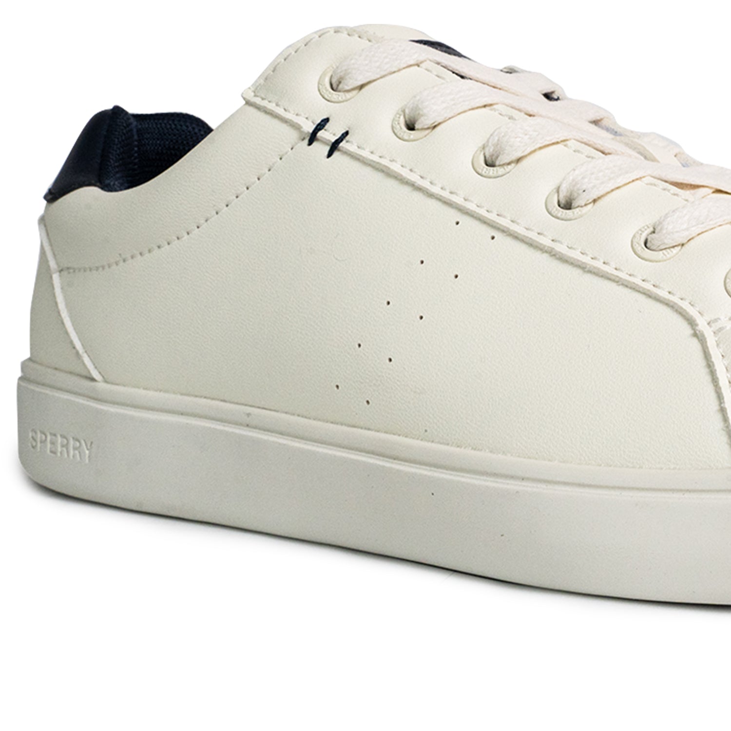 Men's Deck 90 LTT Leather Sneakers - Off-White/Navy (25S00551)