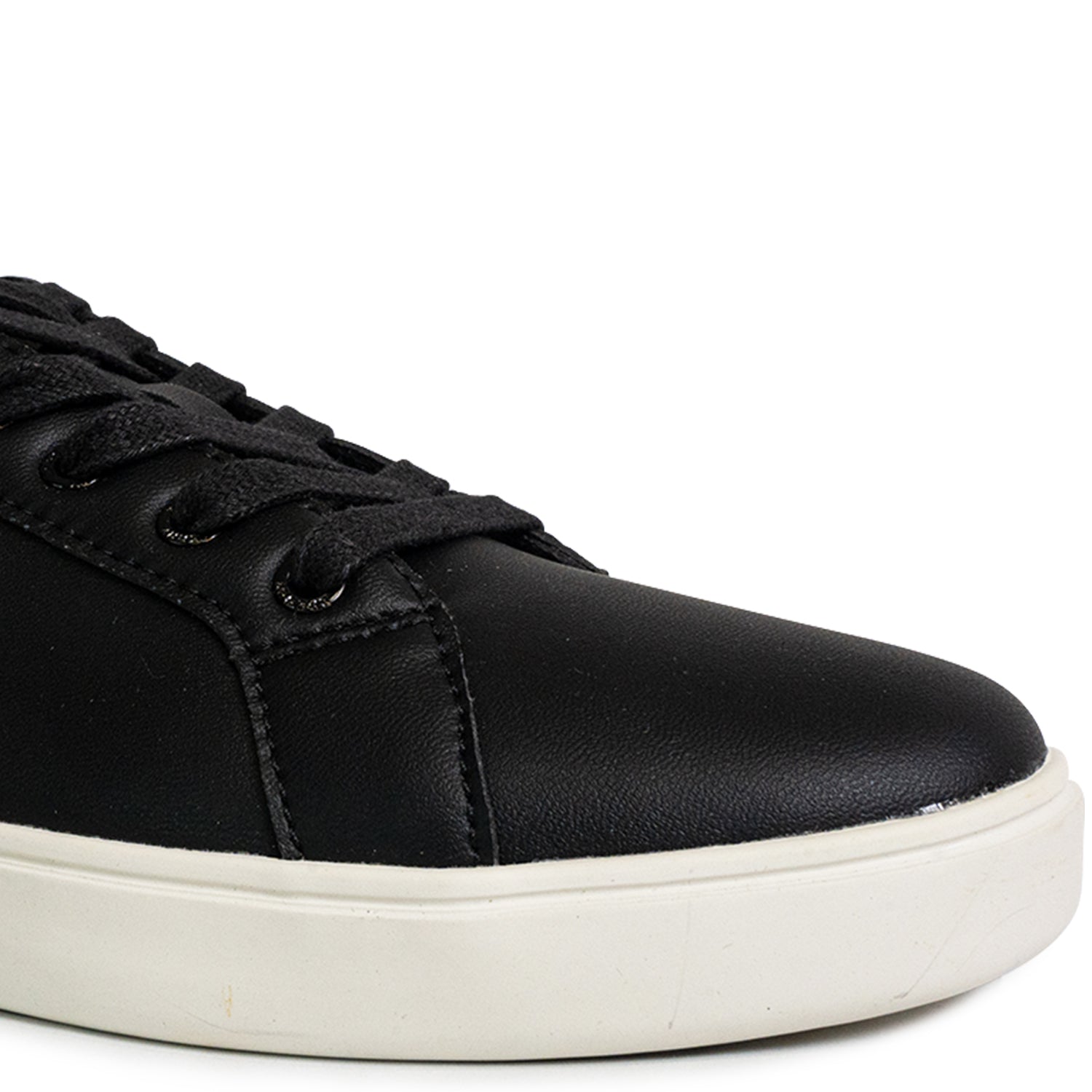 Men's Deck 90 LTT Leather Sneakers - Black/White (25S00571)
