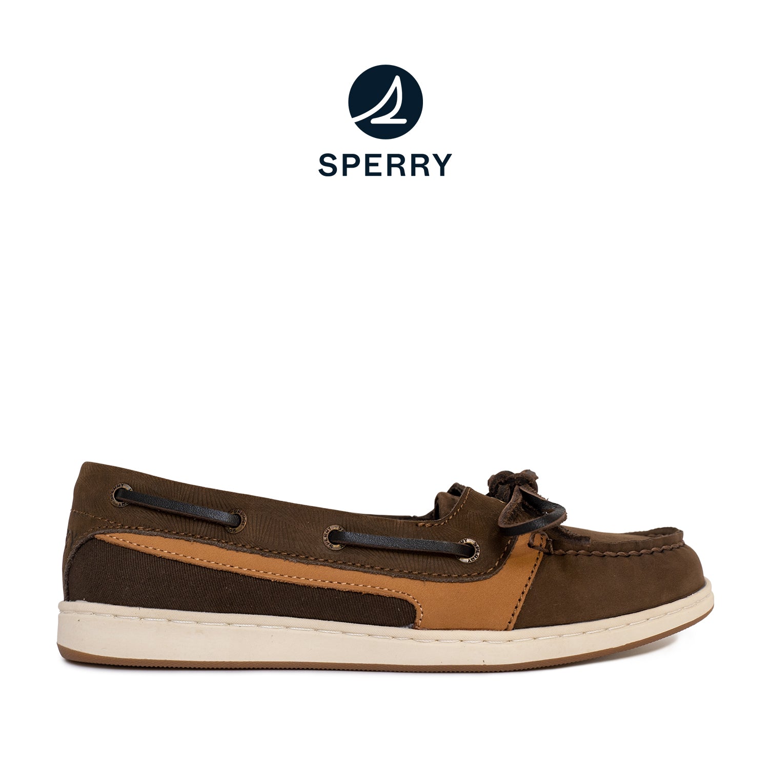 Women's Authentic Original™Starfish 1-Eye 2 Tone Baja Boat Shoes Topsider - Brown (25S00682)