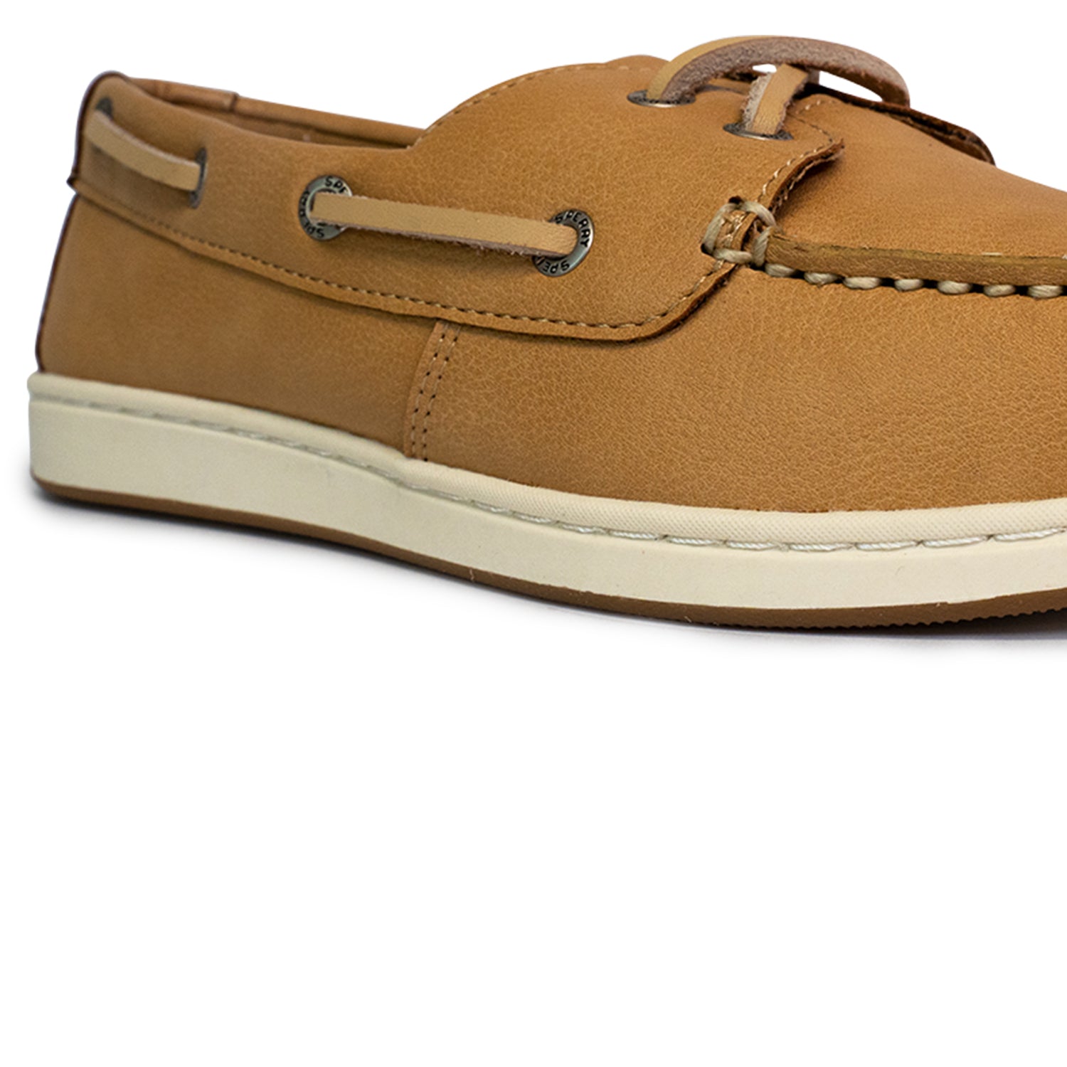 Women's Authentic Original™ Jewelfish 2-Eye Leather Boat Shoes Topsider - Light Tan/Off White (25S00712)