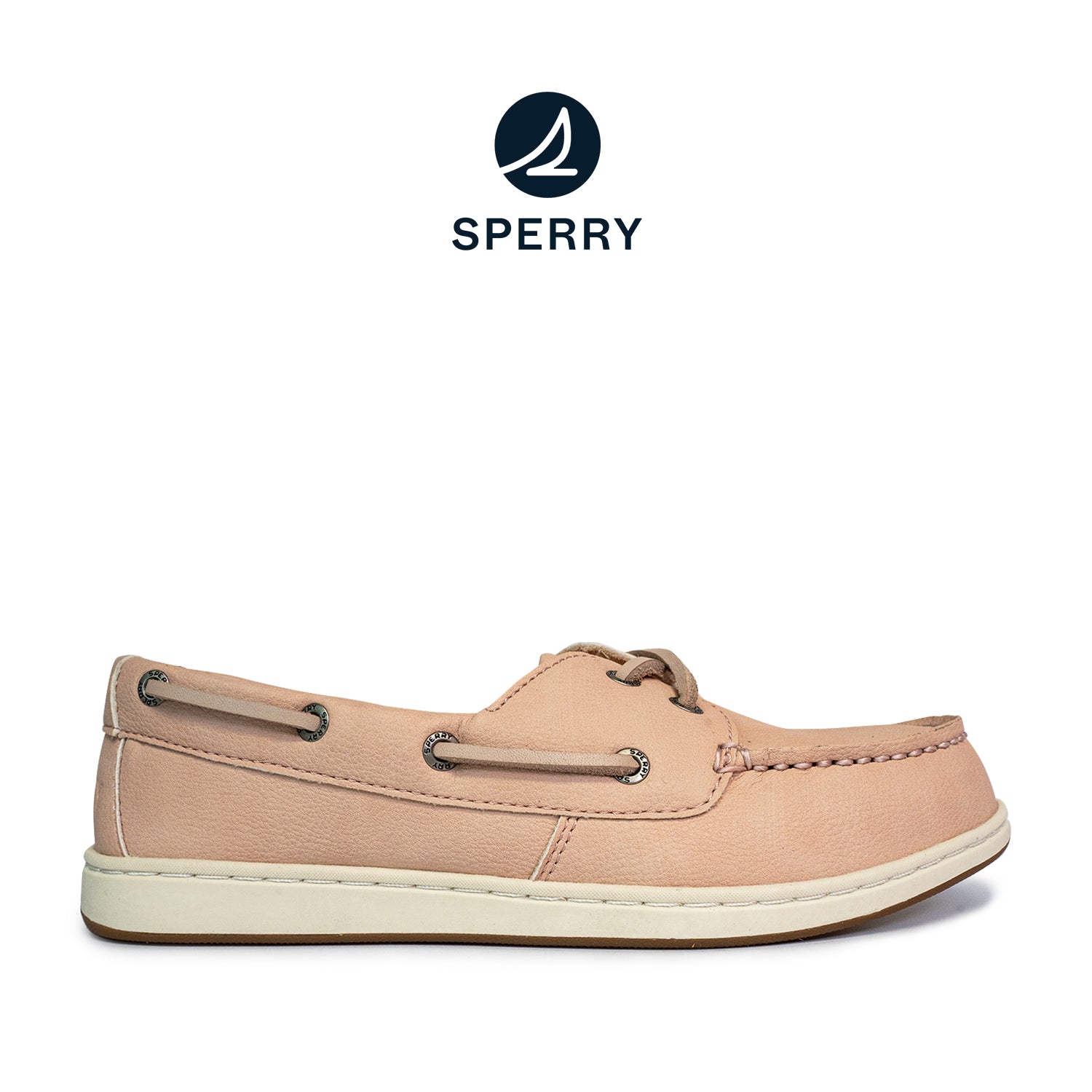 Women's Authentic Original™ Jewelfish 1-Eye Leather Boat Shoes Topsider - Rose Dust/Off White (25S00722)