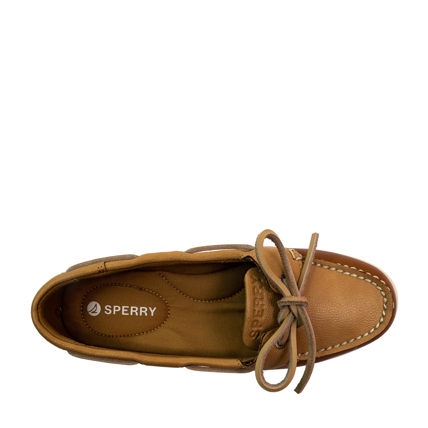 Women's Authentic Original™ Jewelfish 1-Eye Leather Boat Shoes Topsider - Light Tan/Dark Tan (25S00732)