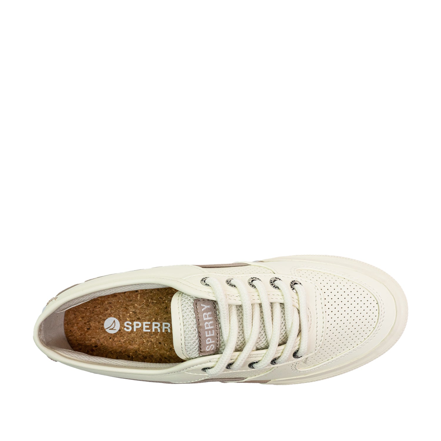 Women's Soletide Leather Sneakers - Off White/Mushroom (25S00942)