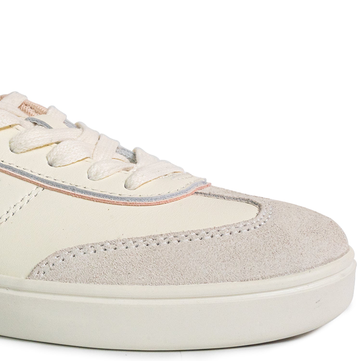 Women's Pier 90 Leather Sneakers - Off White/Pink (25S00962)