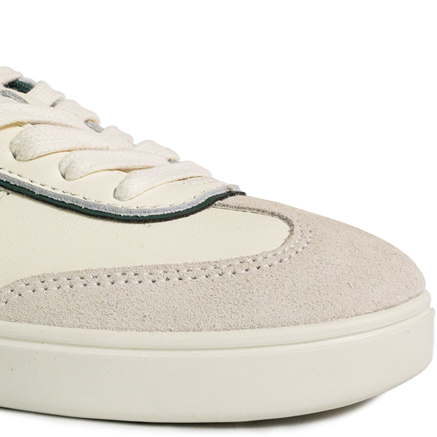 Women's Pier 90 Leather Sneakers - Off White/Green (25S00982)