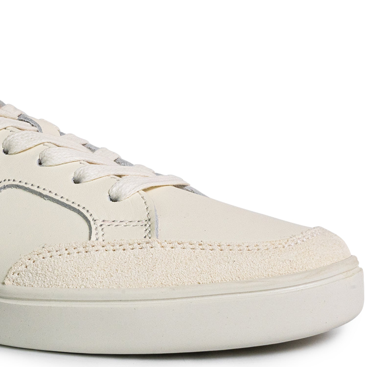 Women's Crew 90 Leather Sneakers - Off White/Pink (25S01002)