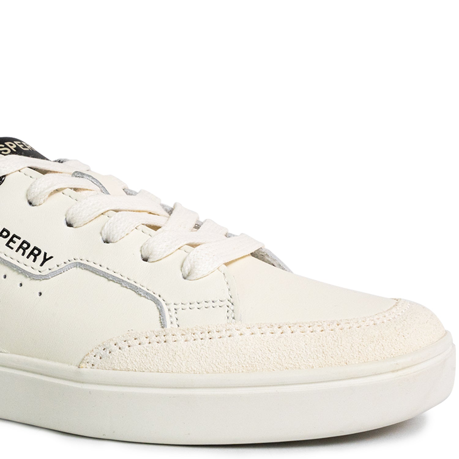 Women's Crew 90 Leather Sneakers - Off White/Black (25S01012)