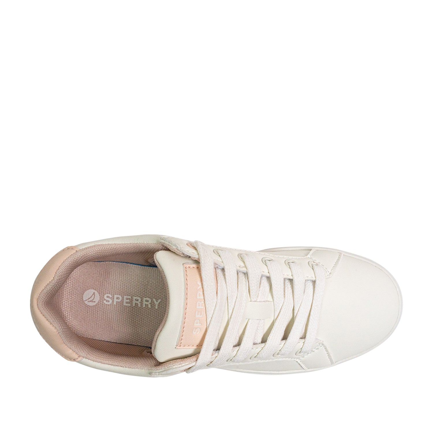 Women's Deck 90 LTT Leather Sneakers - White/Pink (25S01162)