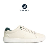 Women's Deck 90 LTT Leather Sneakers - Off White/Green (25S01172)