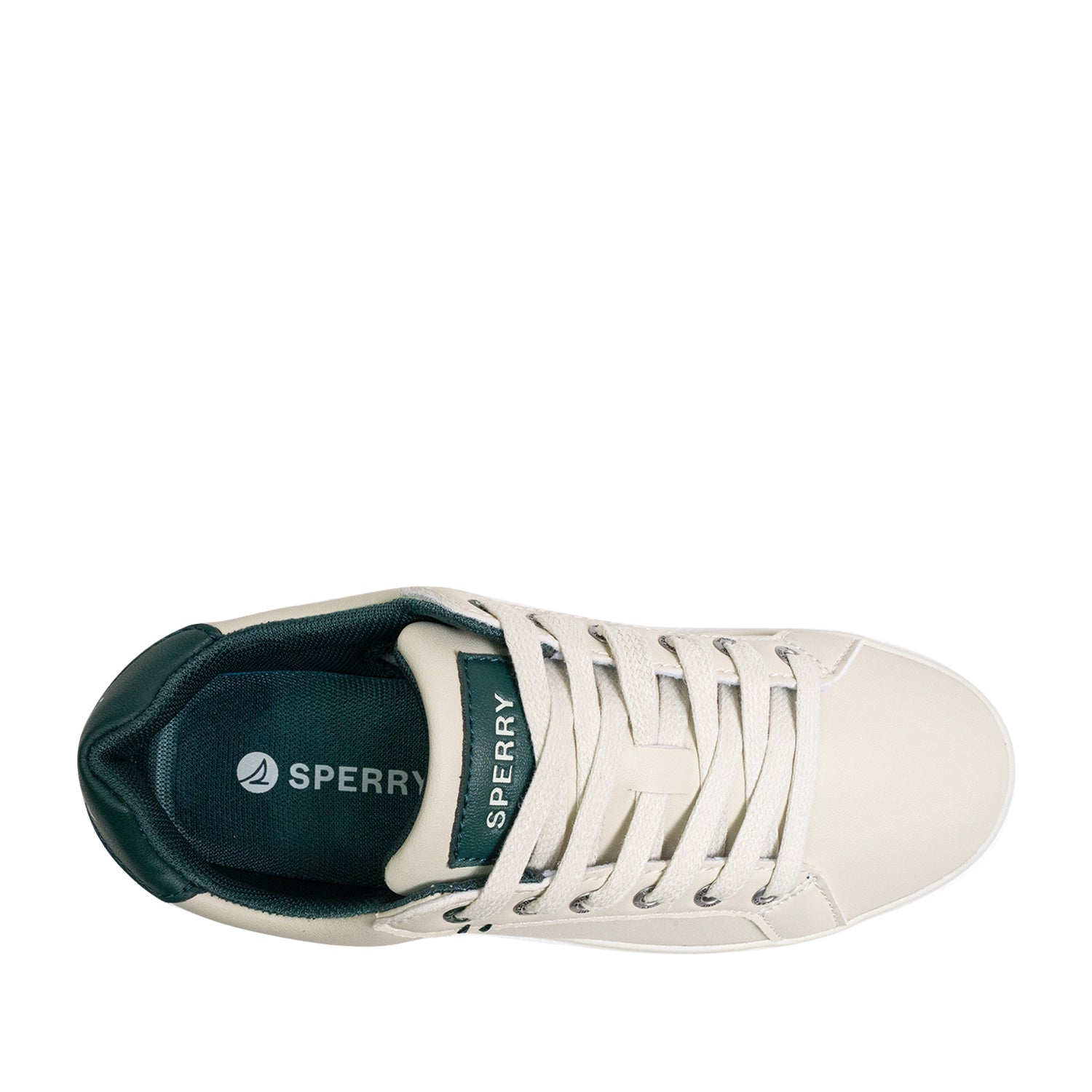 Women's Deck 90 LTT Leather Sneakers - Off White/Green (25S01172)