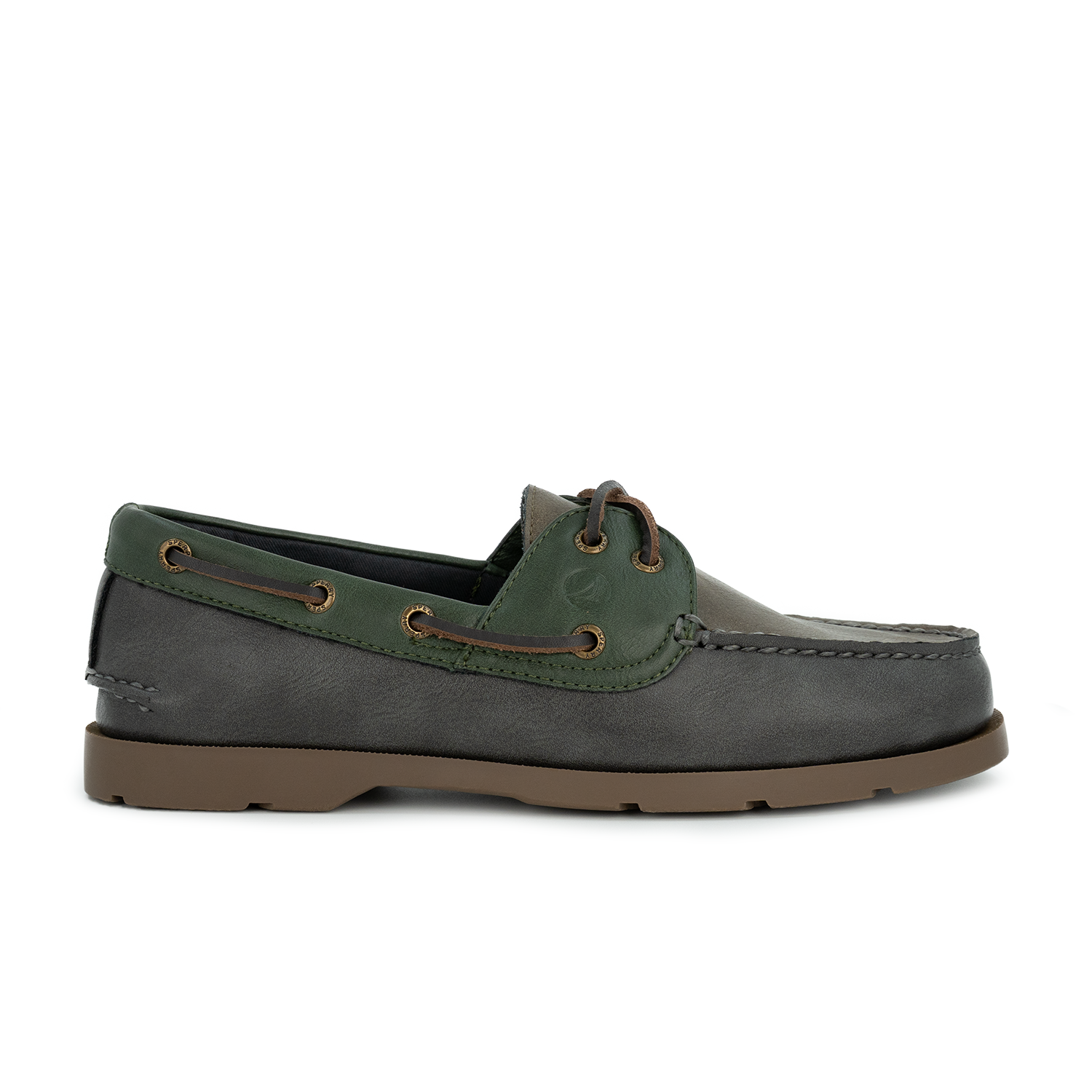 Men's Leeward Tritone Boat Shoe - Olive (26S00121)