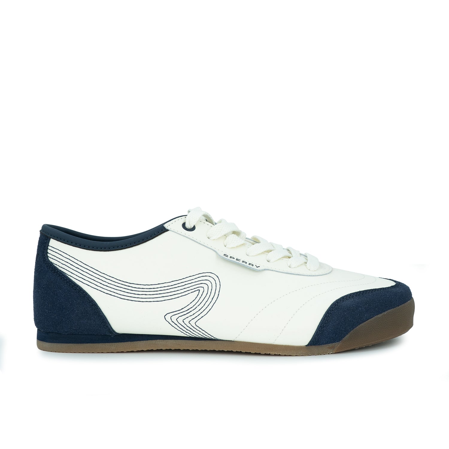 Men's Bow Wave Sneakers - White/Navy (26S00381)