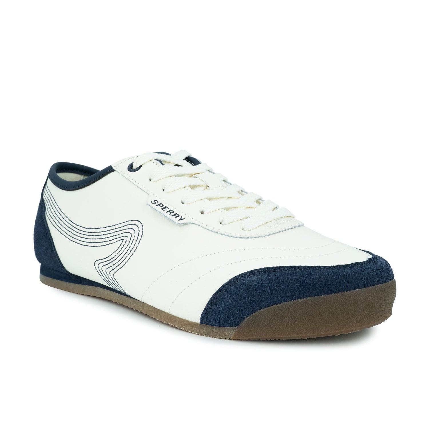 Men's Bow Wave Sneakers - White/Navy (26S00381)