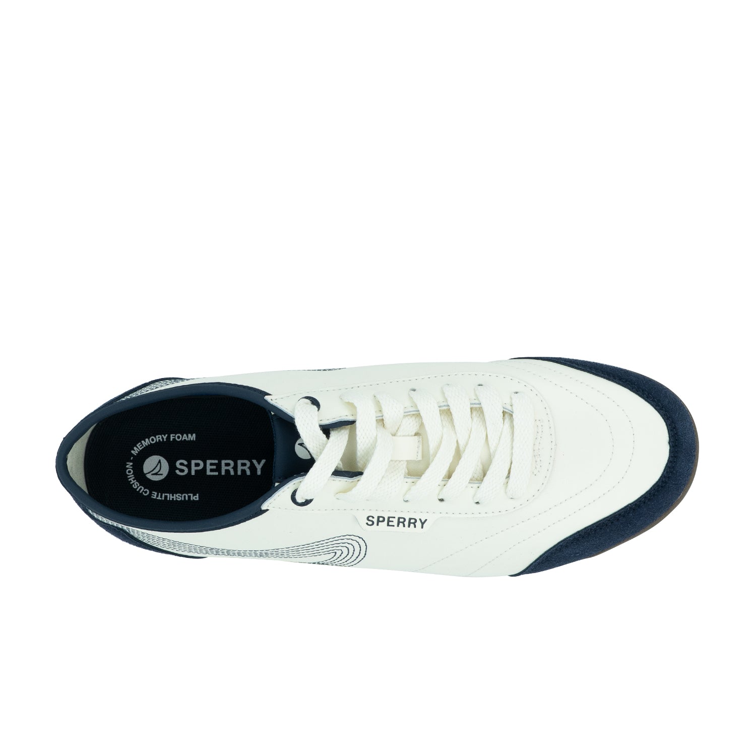 Men's Bow Wave Sneakers - White/Navy (26S00381)