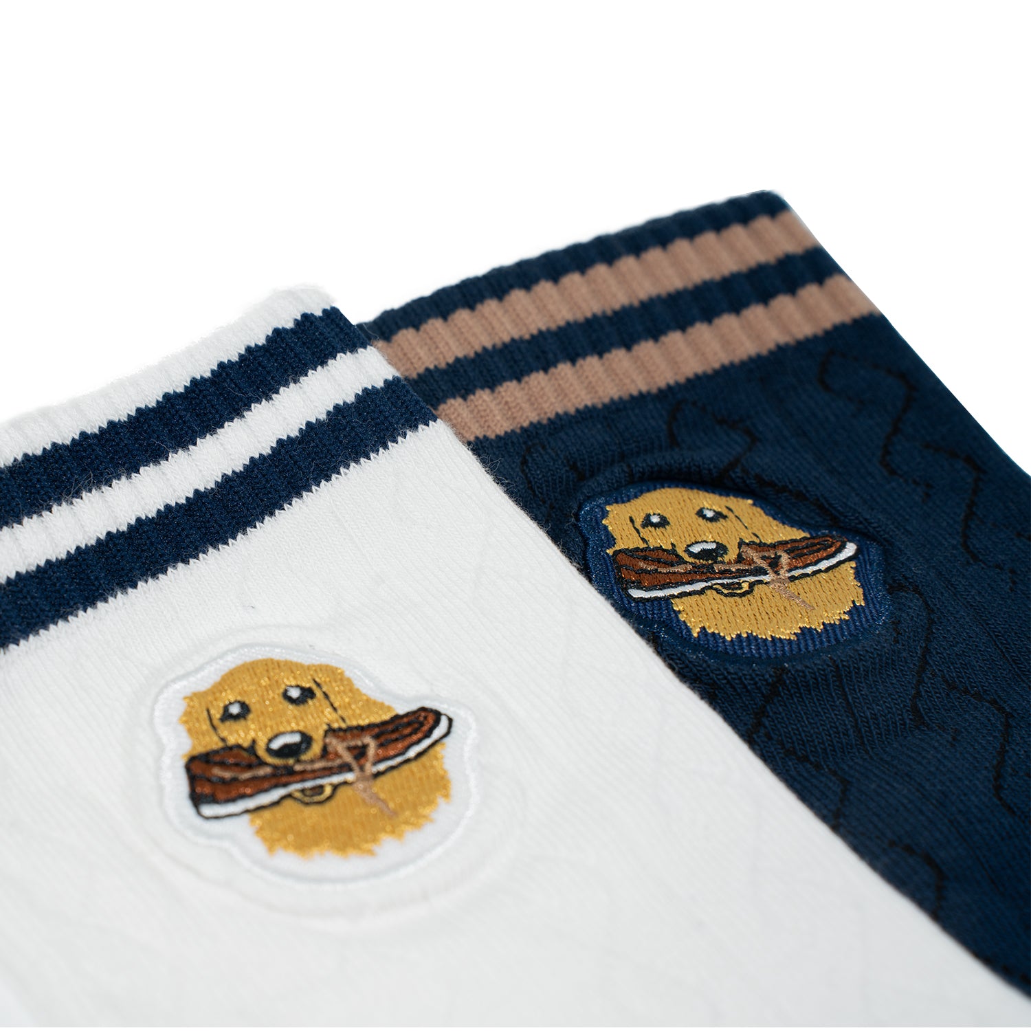 Prince Crew Socks - Navy White (26S60320)