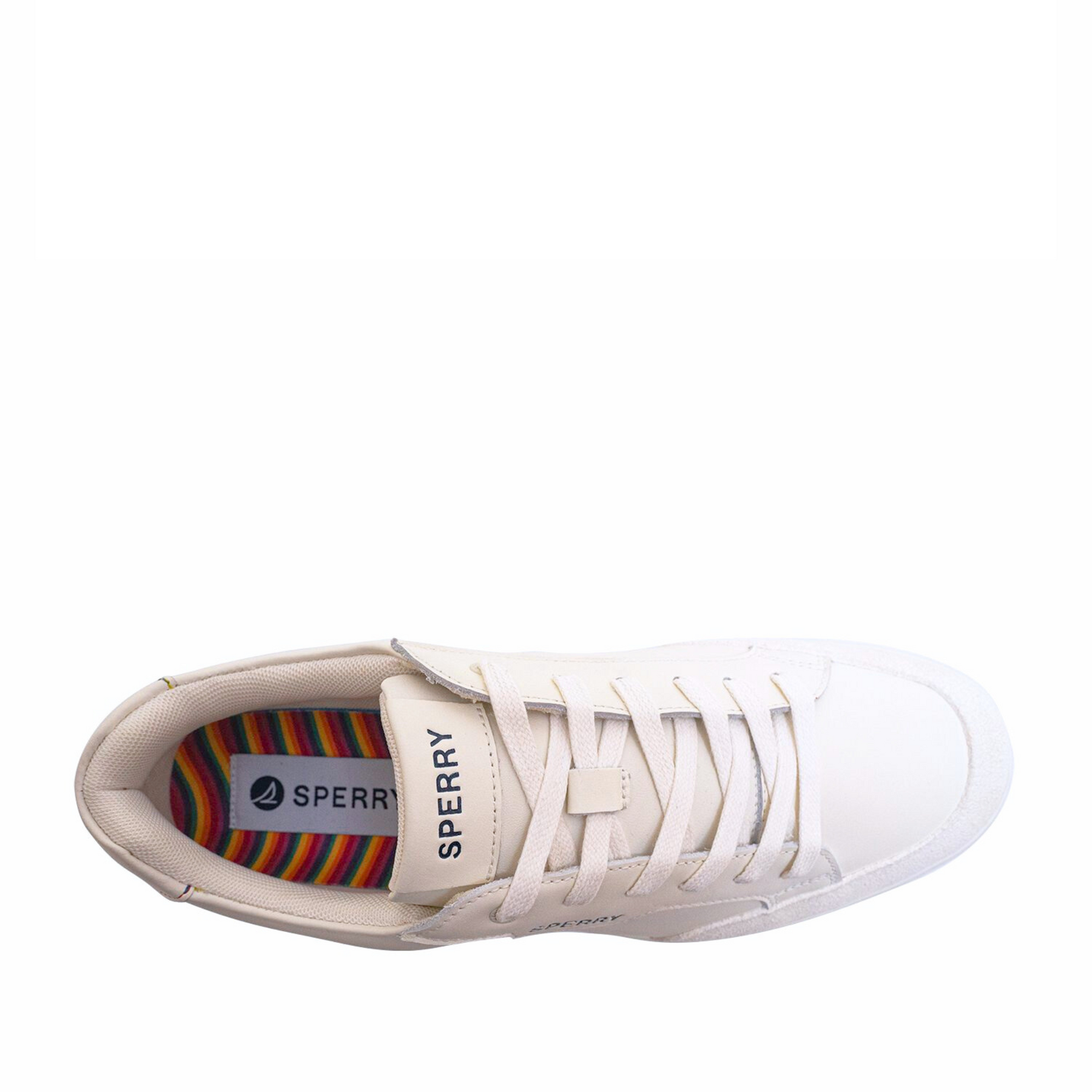 Men's Crew 90 Leather Sneakers - Light Beige/Rainbow (25S00481)