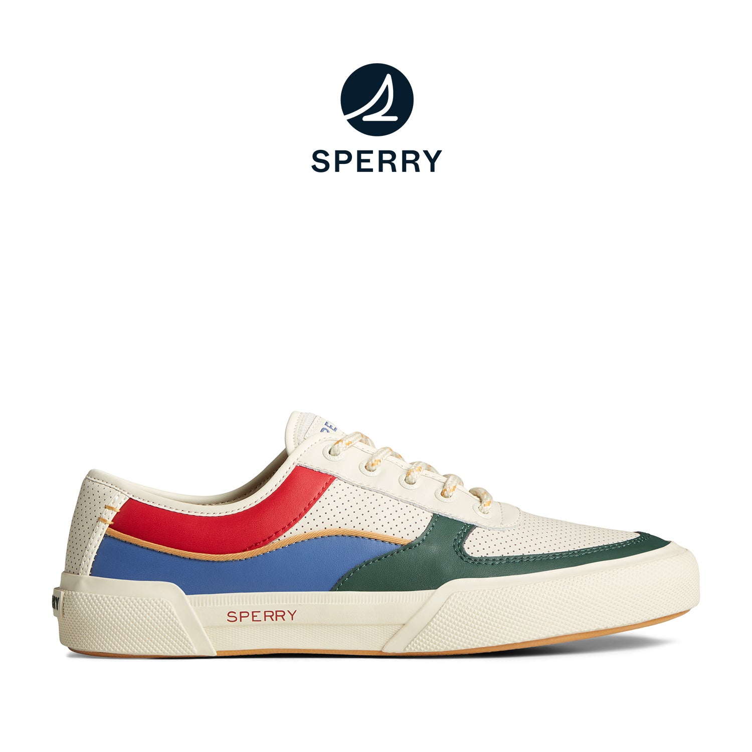 Men's Soletide Leather Sneakers - Light beige/Multi (25S00381)