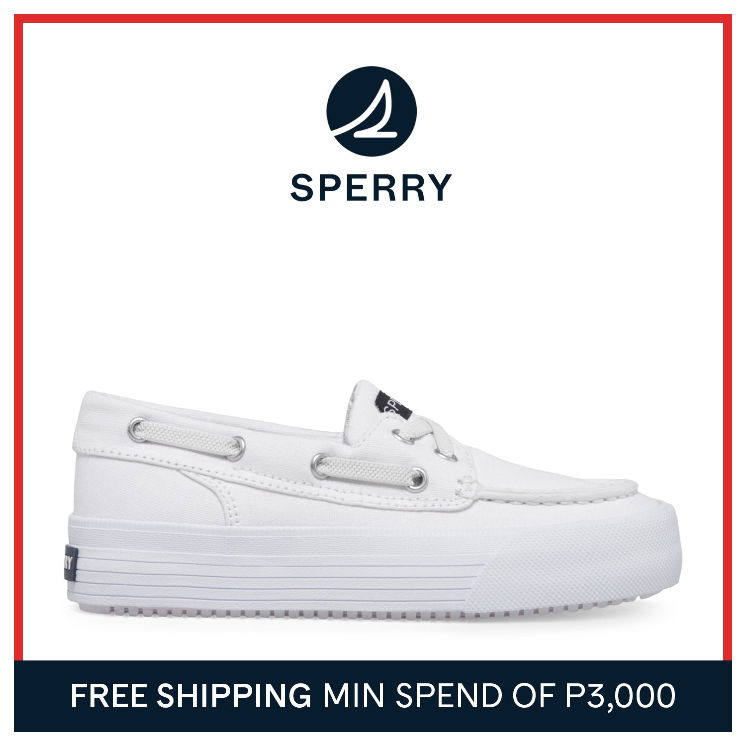 Kid's Bahama Platform Sneakers - White (STK167685)
