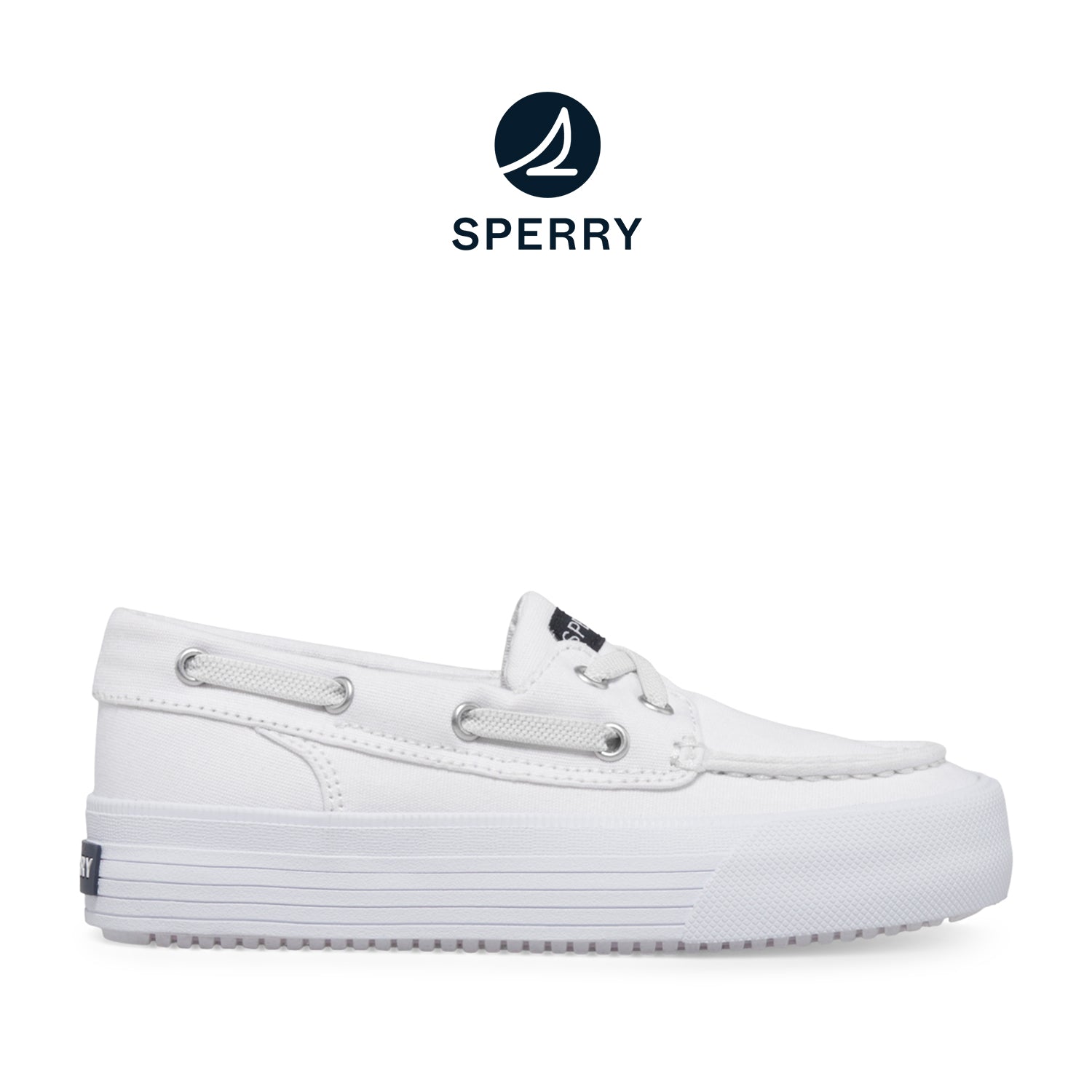 Kid's Bahama Platform Sneakers - White (STK167685)