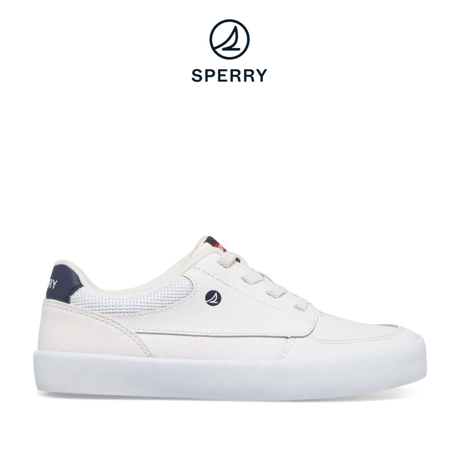 Kid's Boardwalk Leather Sneakers - White (STK267524)